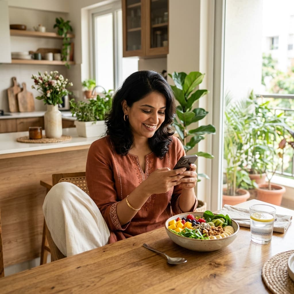 Person enjoying healthy lifestyle
